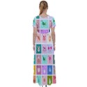 Christmas Wreath Advent High Waist Short Sleeve Maxi Dress View2