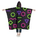 Geometric Seamless Pattern Kids  Hooded Rain Ponchos View2