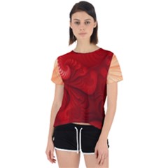 Lachs Kl Rotweissschwarz Kl Open Back Sport T-shirt by 2607694c