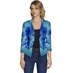 Pattern 2 Women s Casual 3/4 Sleeve Spring Jacket by 2607694c