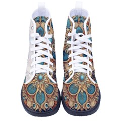 Pattern 1 Muster 7 Women s High-top Canvas Sneakers by 2607694c