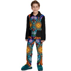 Schwarz Bunt Kids  Long Sleeve Velvet Pajamas Set by 2607694c