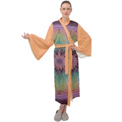 Orange3 Pattern 4 Maxi Velvet Kimono by 2607694c