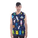 Big Set Cute Astronauts Space Planets Stars Aliens Rockets Ufo Constellations Satellite Moon Rover V Men s Basketball Tank Top View1
