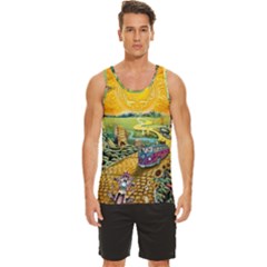 Grateful Dead Golden Road Men s Wide Collar Tank Top by Bedest