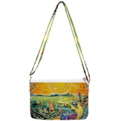 Grateful Dead Golden Road Double Gusset Crossbody Bag by Bedest