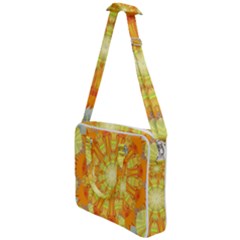 Sunshine-sunny-sun-abstract-yellow - Cross Body Office Bag by Ravend