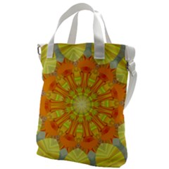 Sunshine-sunny-sun-abstract-yellow - Canvas Messenger Bag by Ravend