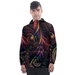 Fractal  Men s Front Pocket Pullover Windbreaker by 2607694c