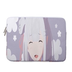 Emilia Rezero 14  Vertical Laptop Sleeve Case With Pocket by Azkajaya