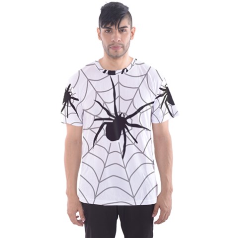 Spider Web Men s Sport Mesh T-shirt by Azkajaya