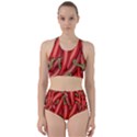 Seamless-chili-pepper-pattern Racer Back Bikini Set View1