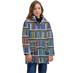 Bookshelf Kids  Hooded Longline Puffer Jacket by Ket1n9