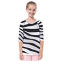 White Tiger Skin Kids  Quarter Sleeve Raglan T-Shirt View1