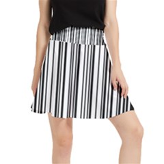 Barcode Pattern Waistband Skirt by Ket1n9