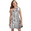 Science Formulas Kids  One Shoulder Party Dress View1