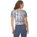 Science Formulas Twist Front Crop Top View4