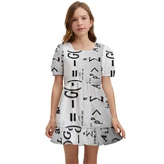 Science Formulas Kids  Short Sleeve Dolly Dress by Ket1n9