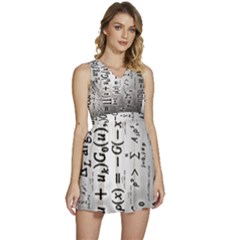 Science Formulas Sleeveless High Waist Mini Dress by Ket1n9