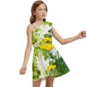 Yellow Flowers Kids  One Shoulder Party Dress View2