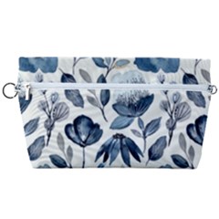 Indigo Watercolor Floral Seamless-pattern Handbag Organizer by Ket1n9