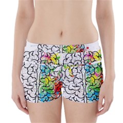 Brain Mind Psychology Idea Drawing Boyleg Bikini Wrap Bottoms by Loisa77