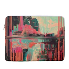 Backgrounds Multi Colored Abstract 15  Vertical Laptop Sleeve Case With Pocket