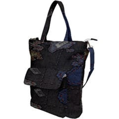 World Map Shoulder Tote Bag by Ket1n9