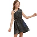 World Map Kids  One Shoulder Party Dress View2