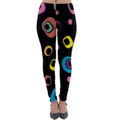 Abstract Background Retro 60s 70s Lightweight Velour Leggings by Apen