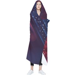 Illustrations Space Purple Wearable Blanket by anzea