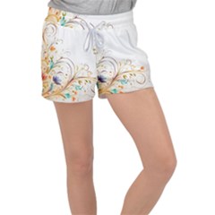 Flower Women s Velour Lounge Shorts by 2607694c