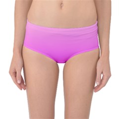 Gradient Pink - Pastel Yellow Pink Rosa Mid-waist Bikini Bottoms by 2607694c