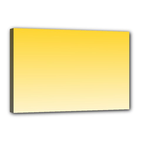 Gradient  Green, Yellow Canvas 18  X 12  (stretched) by 2607694c