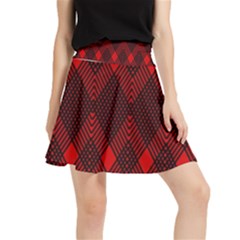 Muster Rot Schwarz Waistband Skirt by 2607694c