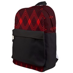 Pattern, Red, Black,  Classic Backpack by 2607694c