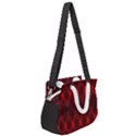 pattern, red, black,  Rope Handles Shoulder Strap Bag View2