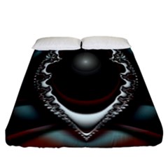 Fractal Eye Fitted Sheet (california King Size) by dedoma