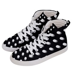 Background Dots Circles Graphic Men s Hi-top Skate Sneakers by Ndabl3x