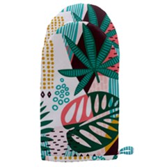 Abstract Seamless Pattern With Tropical Leaves Microwave Oven Glove by Hannah976