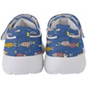 Sea Fish Blue Submarine Animal Kids  Velcro Strap Shoes View4