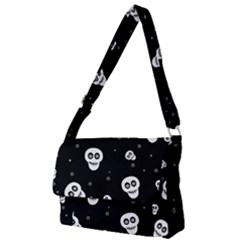 Skull Pattern Full Print Messenger Bag (l) by Ket1n9