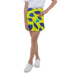 Sheets Pattern Picture Detail Kids  Tennis Skirt by Ravend