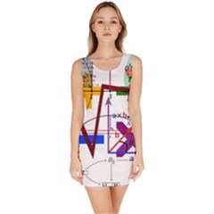 Mathematics Formula Physics School Bodycon Dress by Bedest