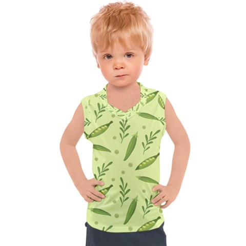 Peas Pattern 9 Kids  Sport Tank Top by CocoBellKidsTV24