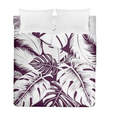 Abstract Art Tropical Leaves Duvet Cover Double Side (full/ Double Size) by Valentinaart