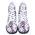 Abstract Art Tropical Leaves Men s High-Top Canvas Sneakers View1