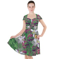 Illustrations Color Cat Flower Abstract Textures Cap Sleeve Midi Dress With Pockets by anzea