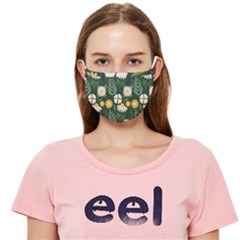 Flower Green Pattern Floral Cloth Face Mask (adult)