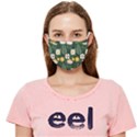 Flower Green Pattern Floral Cloth Face Mask (Adult) View1